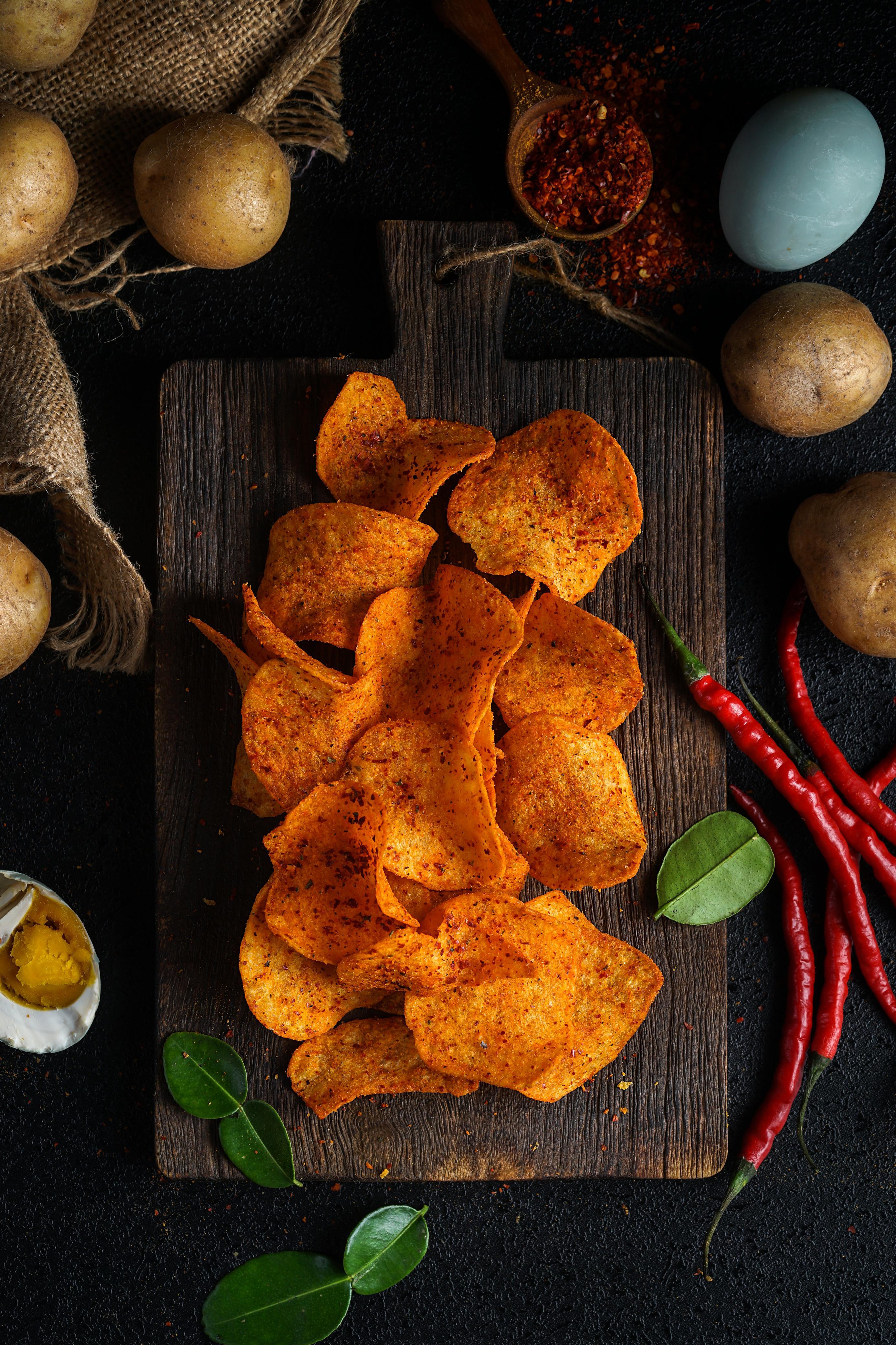 Mannaws potato chips